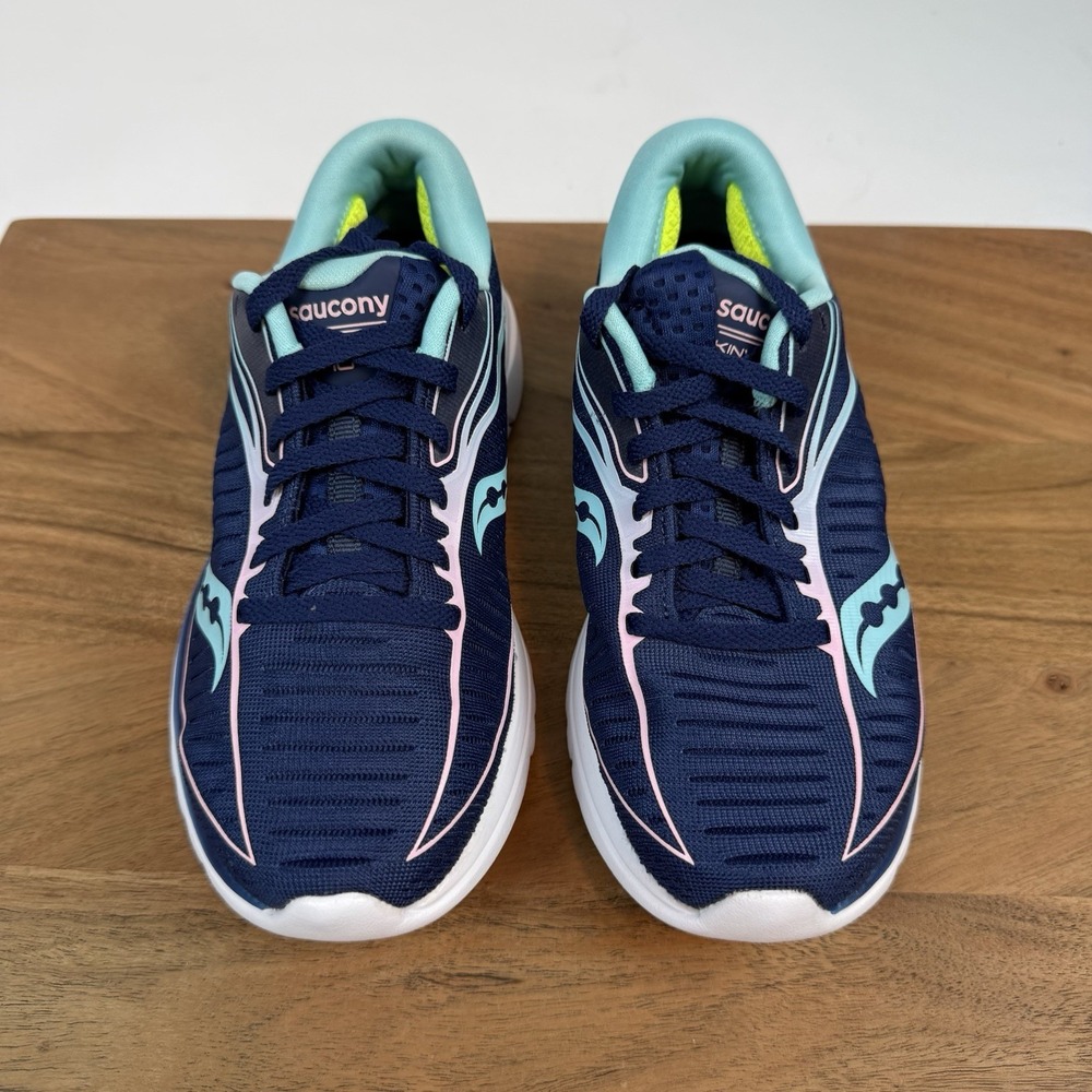 New Womens Saucony Kinvara 10 Navy Athletic Road Running Shoes Sneakers Size 5 M - Picture 3 of 7